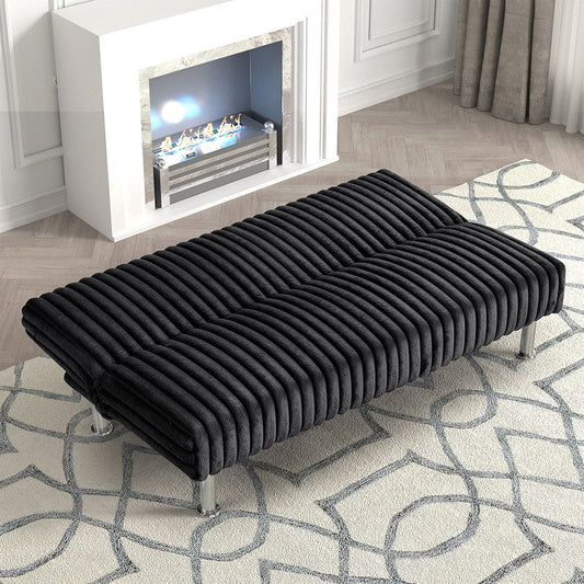 Furniture of America - Hinwil Futon Sofa Bed in Black - FM2903BK View 2