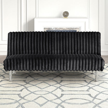 Furniture of America - Hinwil Futon Sofa Bed in Black - FM2903BK View 3