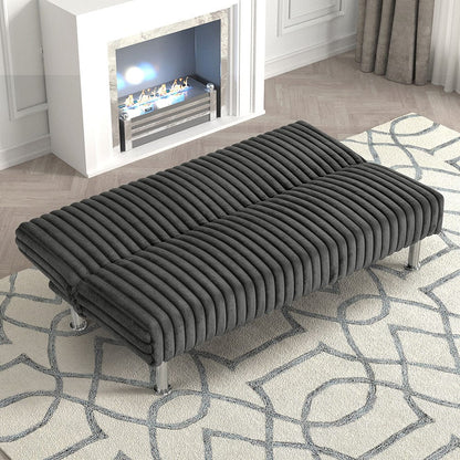 Furniture of America - Hinwil Futon Sofa Bed in Charcoal - FM2903DG View 2