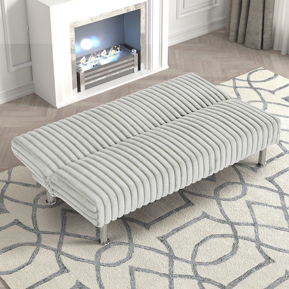 Furniture of America - Hinwil Futon Sofa Bed in Light Gray - FM2903LG View 2