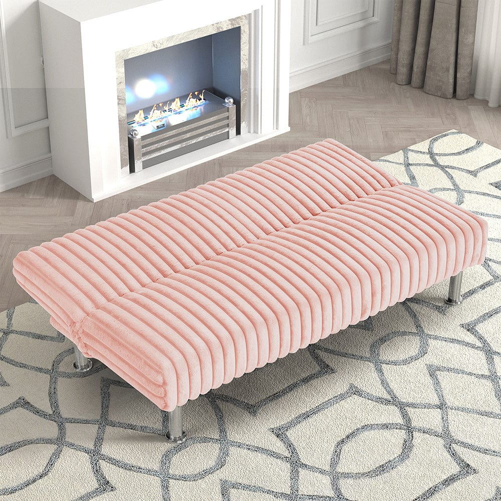 Furniture of America - Hinwil Futon Sofa Bed in Pink - FM2903PK View 2