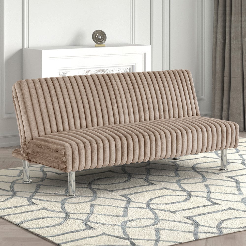 Furniture of America - Hinwil Futon Sofa Bed in Taupe - FM2903TP View 1