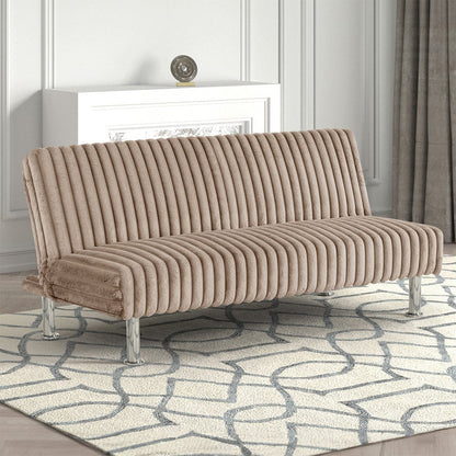 Furniture of America - Hinwil Futon Sofa Bed in Taupe - FM2903TP View 1
