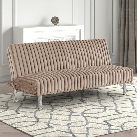 Furniture of America - Hinwil Futon Sofa Bed in Taupe - FM2903TP View 1