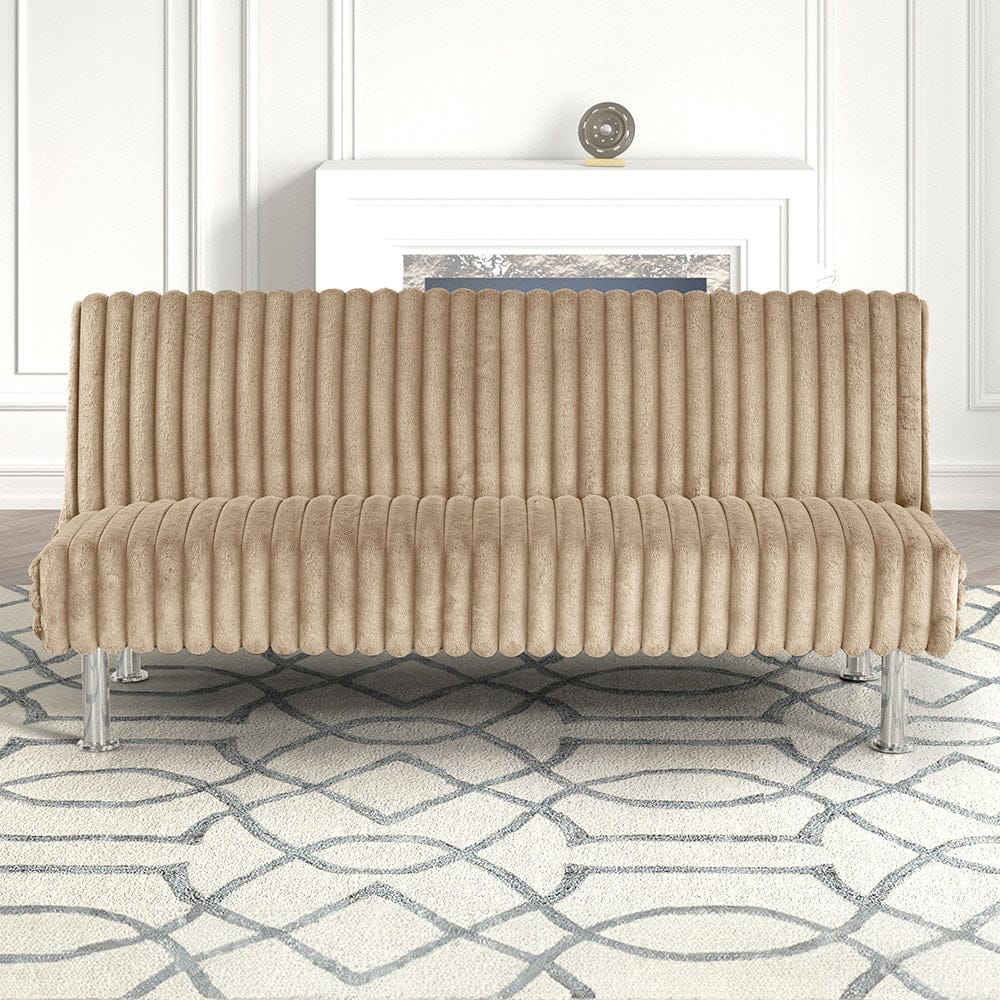 Furniture of America - Hinwil Futon Sofa Bed in Taupe - FM2903TP View 3
