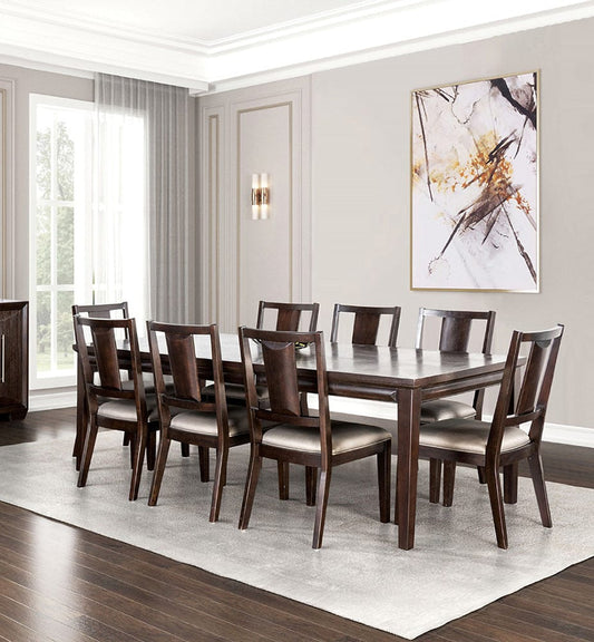 Furniture of America - Hinwitz 9 Pc. Dining Table Set in Espresso - FM3399ES-T-9PC View 1