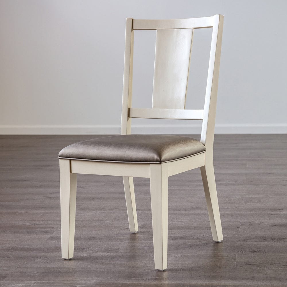 Furniture of America - Hinwitz Side Chair Set of 2 in White Oak/Dark Gray - FM3399WH-SC-2PK View 1