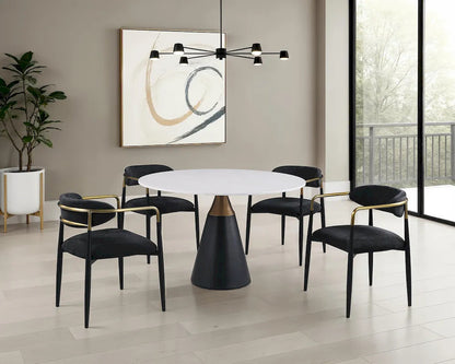 Furniture of America - Hobro - 5 Pc. Dining Table Set - Black - FM37002BK-T-5PC-03BK view 1