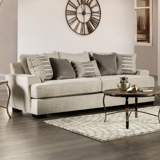 Furniture of America - Holborn Sofa in Beige - SM1219-SF View 1