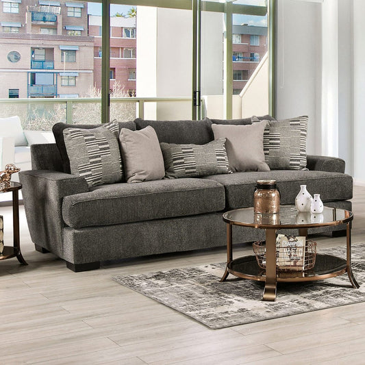 Furniture of America - Holborn Sofa in Gray - SM1220-SF View 1