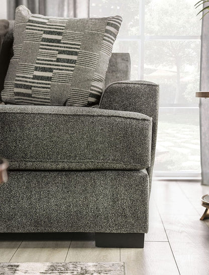 Furniture of America - Holborn Sofa + Loveseat in Gray - SM1220-2PC View 5