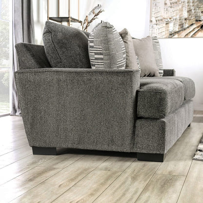 Furniture of America - Holborn Sofa + Loveseat in Gray - SM1220-2PC View 7