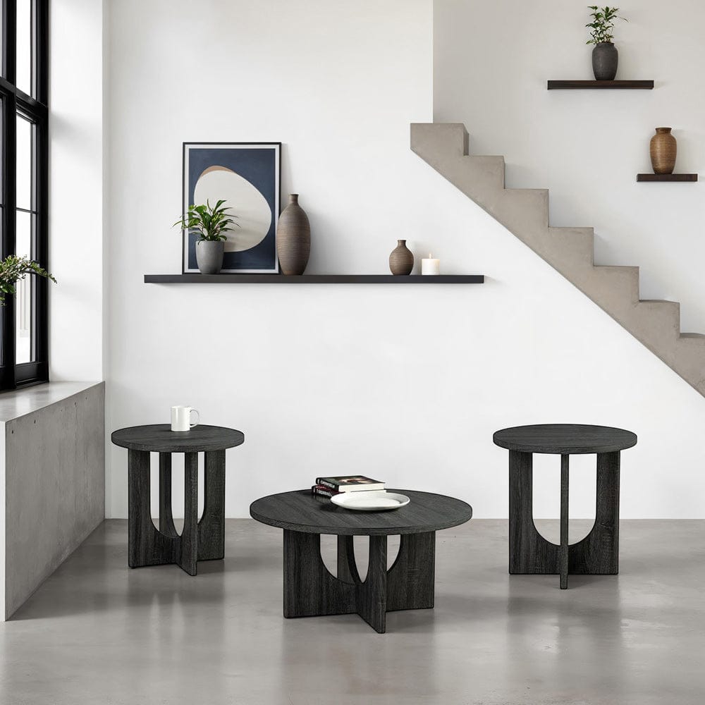 Furniture of America - Holen 3 Pc. Table Set in Gray - FM44003GY-3PK View 1