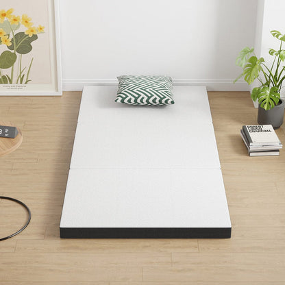 Furniture of America - Hollyhock 4" Twin Tri-Fold Memory Foam Topper in White/Gray - DM1004-T View 2