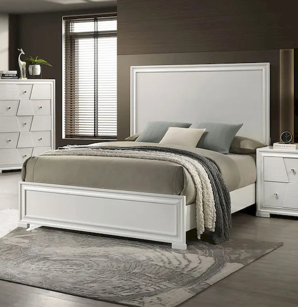 Furniture of America - Holsted - E.King Bed, White - FM72012WH-EK-BED view 1