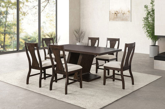 Furniture of America - Holsworthy 7 Pc. Dining Table Set in Espresso - FM3600ES-T-7PC View 1
