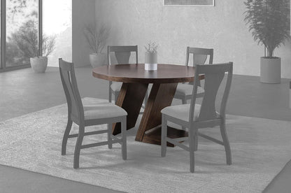 Furniture of America - Holsworthy Round Dining Table in Espresso - FM3600ES-RT View 1