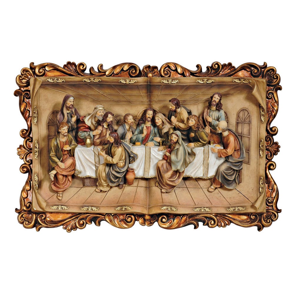 Furniture of America - Homili Last Supper Plaque Gold Border Accents in Multi - L92534-P1 View 1