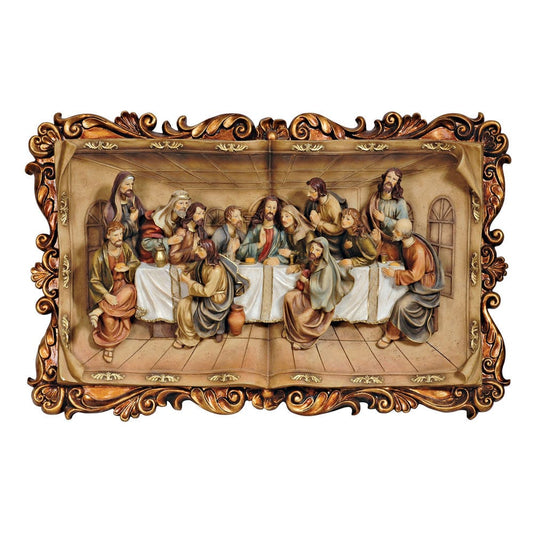 Furniture of America - Homili Last Supper Plaque Gold Border Accents in Multi - L92534-P1 View 1