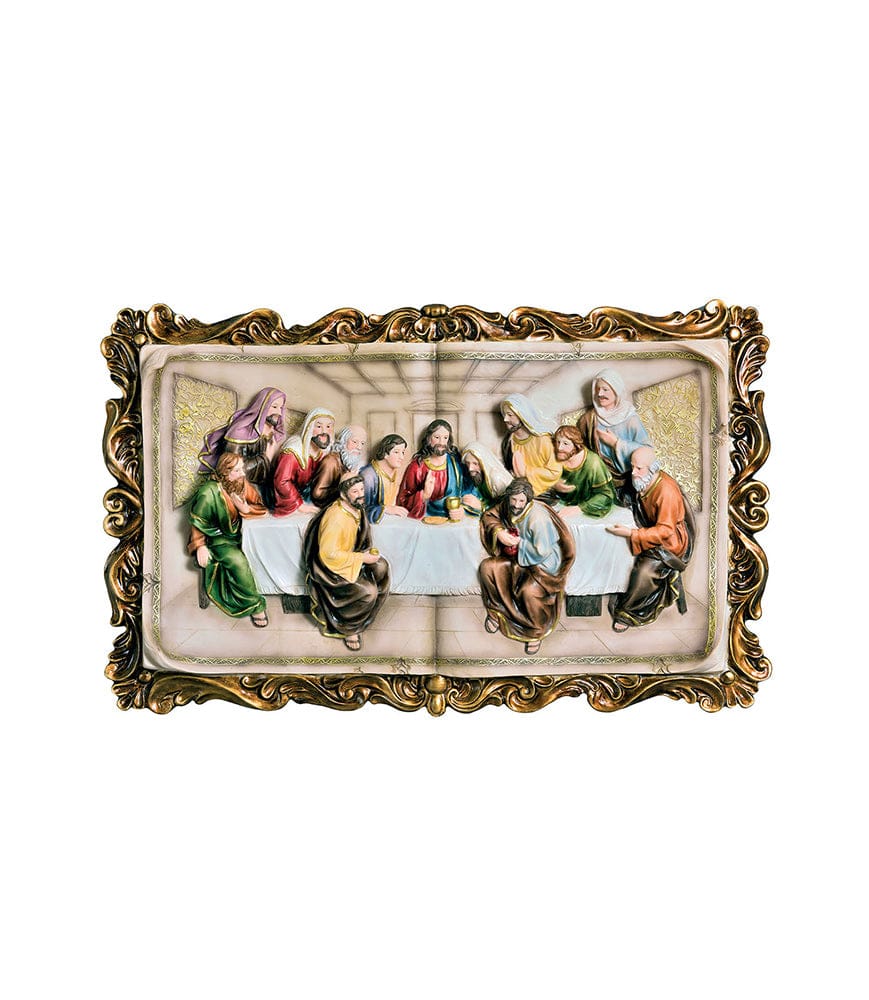 Furniture of America - Homili Last Supper Plaque Gold Border Accents in Multi - L92534-P1 View 2