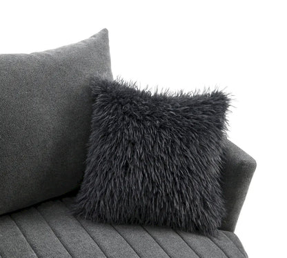 Furniture of America - Hoople - Swivel Chair, Channeled, Dark Gray - Dark Gray - FM-AC6001DG-SW view 5