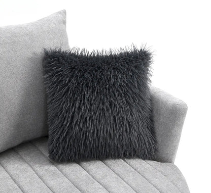 Furniture of America - Hoople - Swivel Chair, Channeled, Dark Gray - Light Gray - FM-AC6001LG-SW view 5