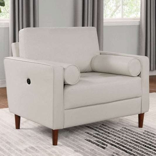 Furniture of America - Horgen Chair in Off-White - CM6452WH-CH View 1