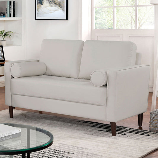 Furniture of America - Horgen Loveseat in Off-White - CM6452WH-LV View 1