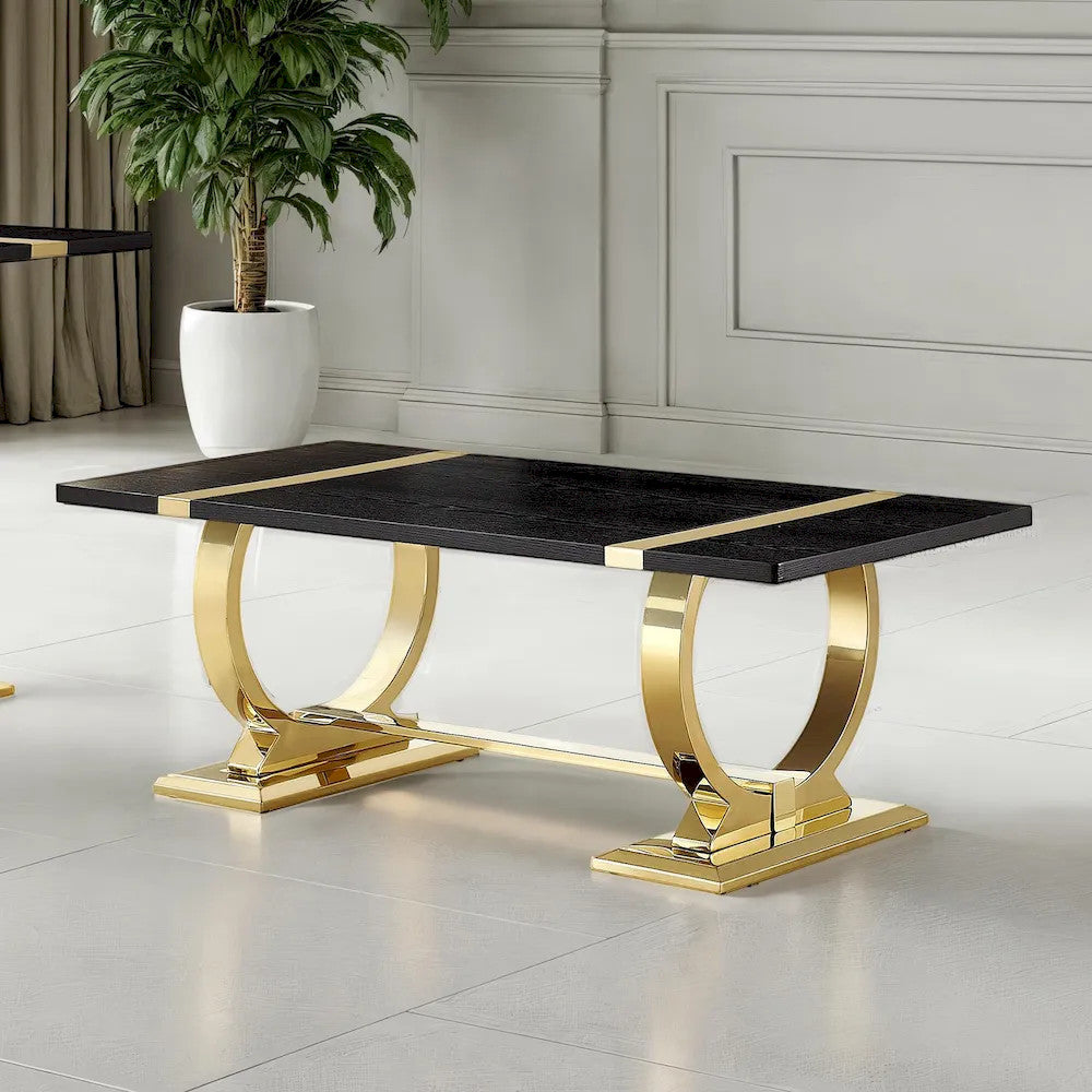 Furniture of America - Horsham - Coffee Table - Gold/Black - FM47019GD-C view 1