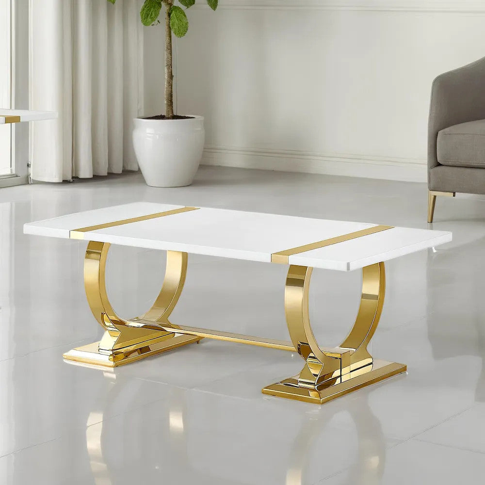 Furniture of America - Horsham - Coffee Table - Gold/White - FM47018GD-C view 1