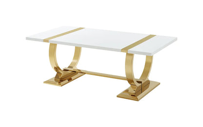 Furniture of America - Horsham - Coffee Table - Gold/White - FM47018GD-C view 2