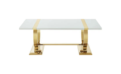 Furniture of America - Horsham - Coffee Table - Gold/White - FM47018GD-C view 3