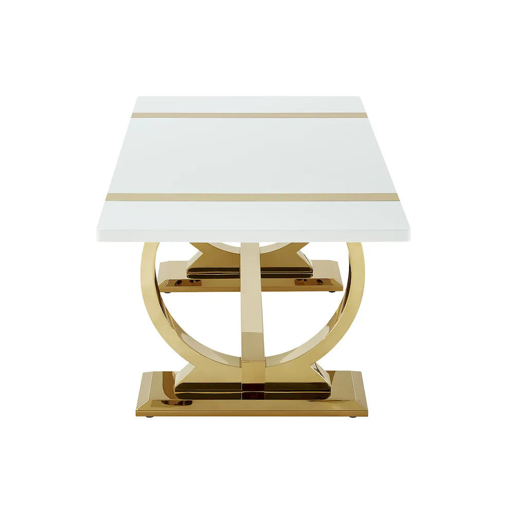 Furniture of America - Horsham - Coffee Table - Gold/White - FM47018GD-C view 4