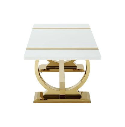 Furniture of America - Horsham - Coffee Table - Gold/White - FM47018GD-C view 4