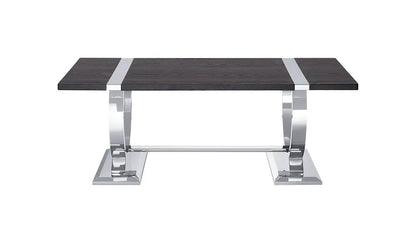 Furniture of America - Horsham - Coffee Table - Silver/Black - FM47019SV-C view 3