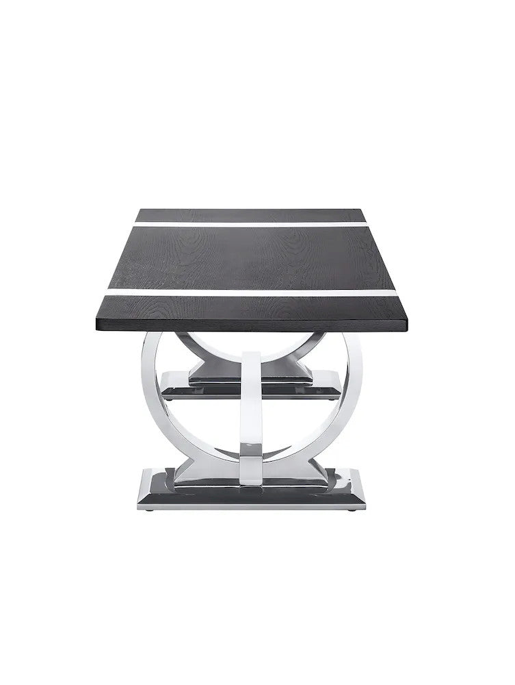 Furniture of America - Horsham - Coffee Table - Silver/Black - FM47019SV-C view 4