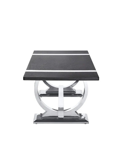 Furniture of America - Horsham - Coffee Table - Silver/Black - FM47019SV-C view 4