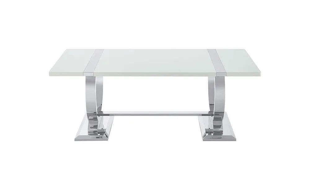 Furniture of America - Horsham - Coffee Table - Silver/White - FM47018SV-C view 3