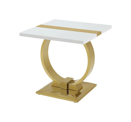 Furniture of America - Horsham - End Table - Gold/White - FM47018GD-E view 2