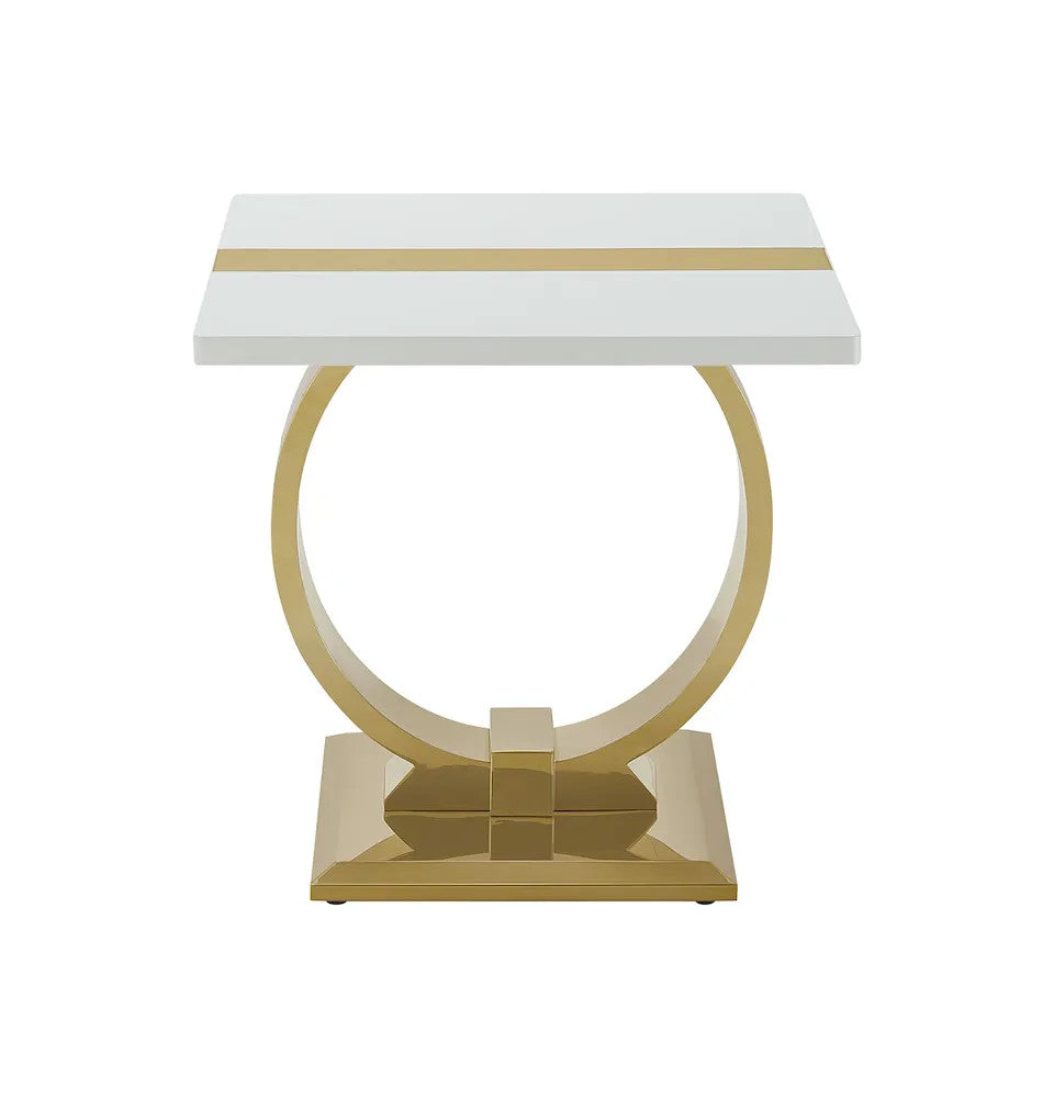 Furniture of America - Horsham - End Table - Gold/White - FM47018GD-E view 3