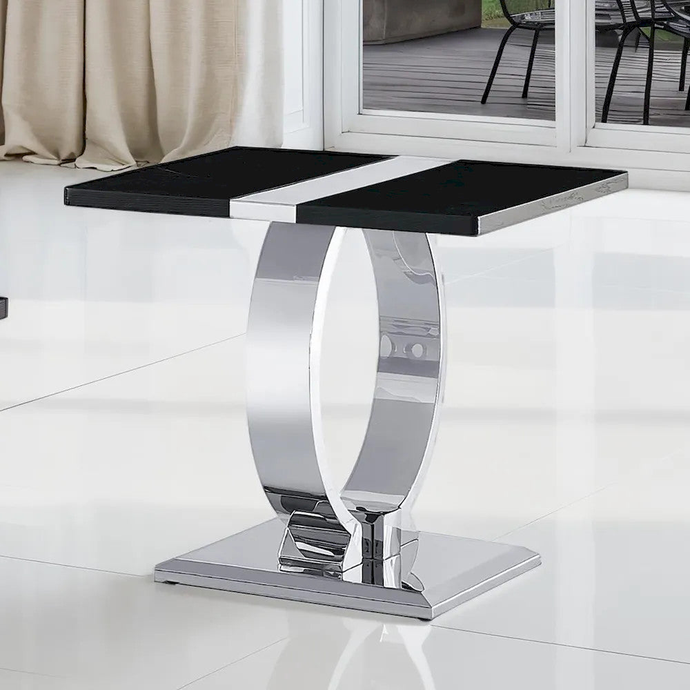 Furniture of America - Horsham - End Table - Silver/Black - FM47019SV-E view 1