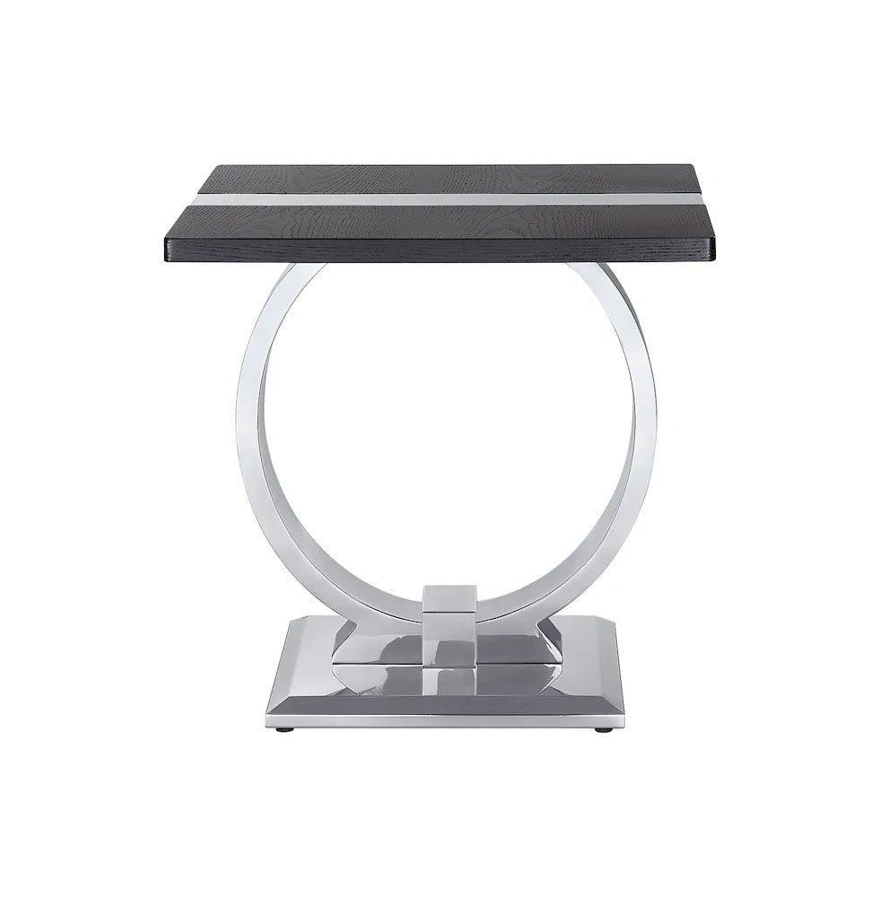 Furniture of America - Horsham - End Table - Silver/Black - FM47019SV-E view 4