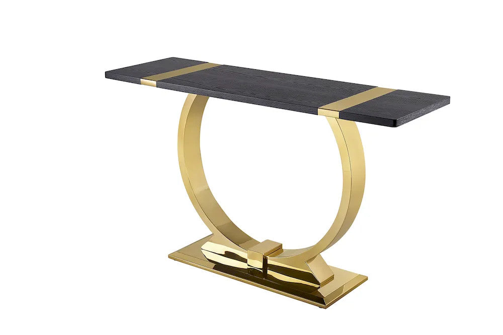 Furniture of America - Horsham - Sofa Table - Gold/Black - FM47019GD-S view 2