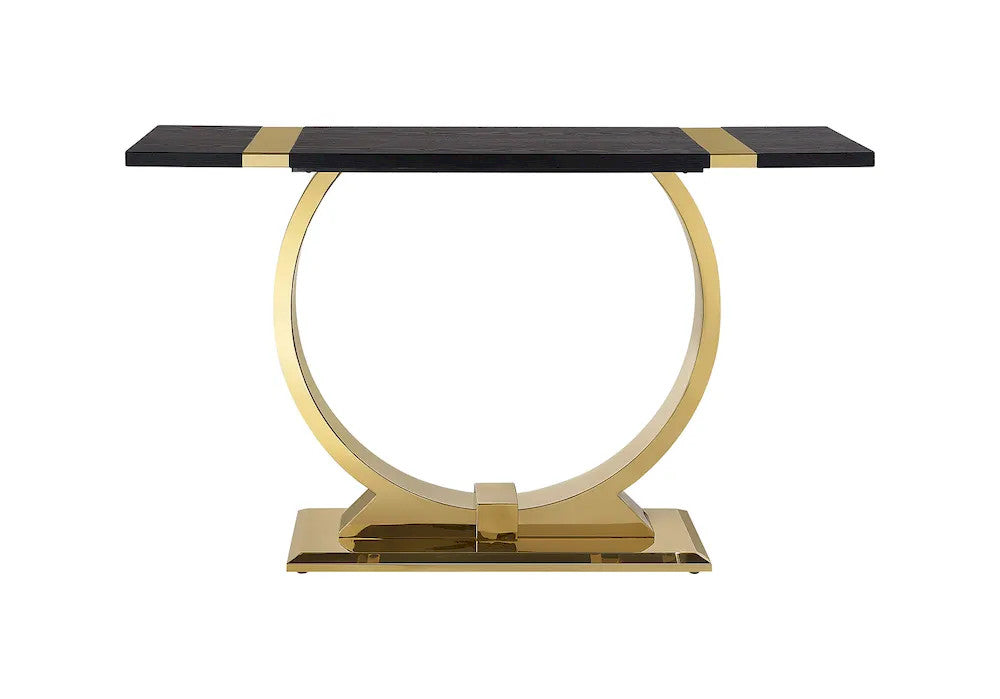 Furniture of America - Horsham - Sofa Table - Gold/Black - FM47019GD-S view 3