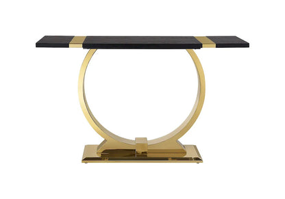 Furniture of America - Horsham - Sofa Table - Gold/Black - FM47019GD-S view 3