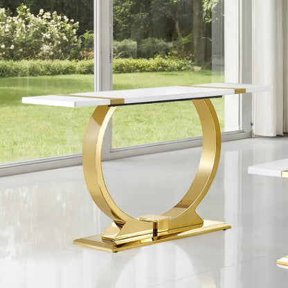 Furniture of America - Horsham - Sofa Table - Gold/White - FM47018GD-S view 1