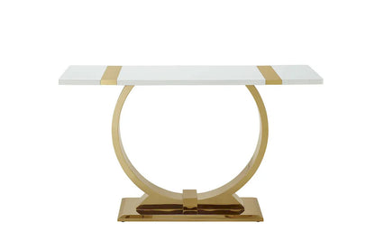 Furniture of America - Horsham - Sofa Table - Gold/White - FM47018GD-S view 3