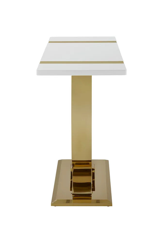Furniture of America - Horsham - Sofa Table - Gold/White - FM47018GD-S view 4