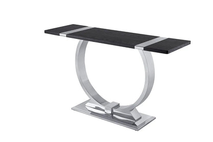 Furniture of America - Horsham - Sofa Table - Silver/Black - FM47019SV-S view 2
