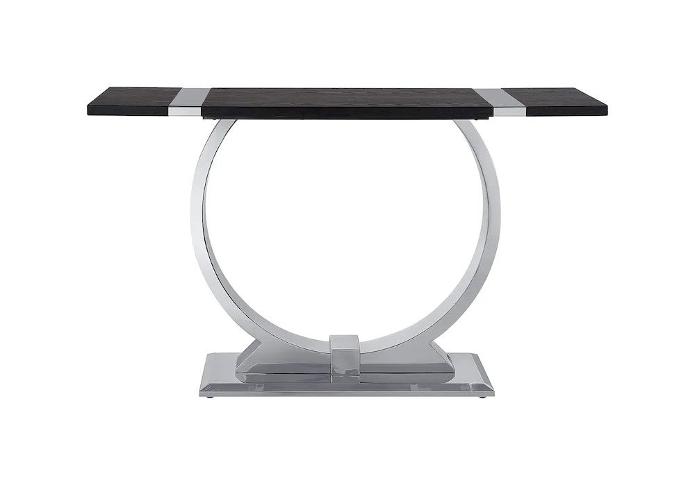 Furniture of America - Horsham - Sofa Table - Silver/Black - FM47019SV-S view 3